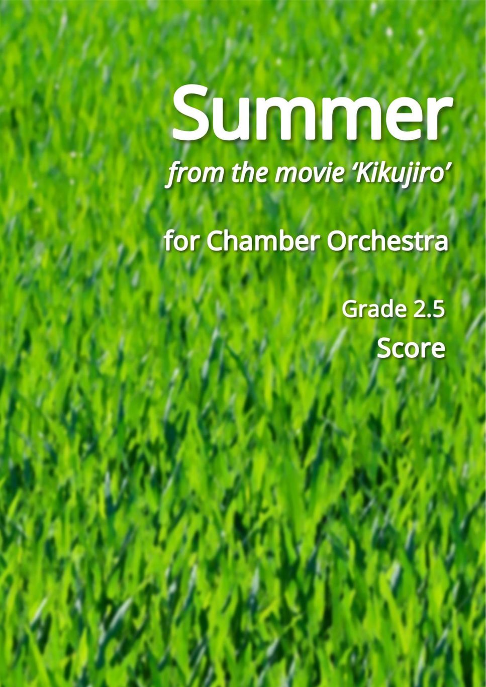 Joe Hisaishi Summer (Full Score) Sheets by Youngsuk Kim