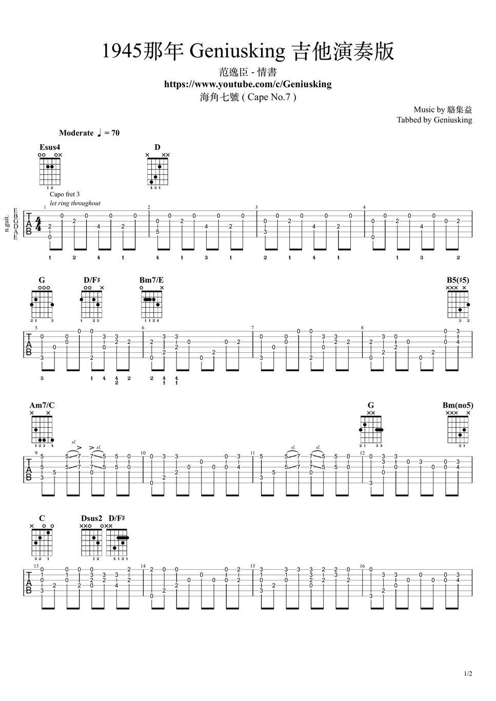 1945-fingerstyle-sheets-by-geniusking