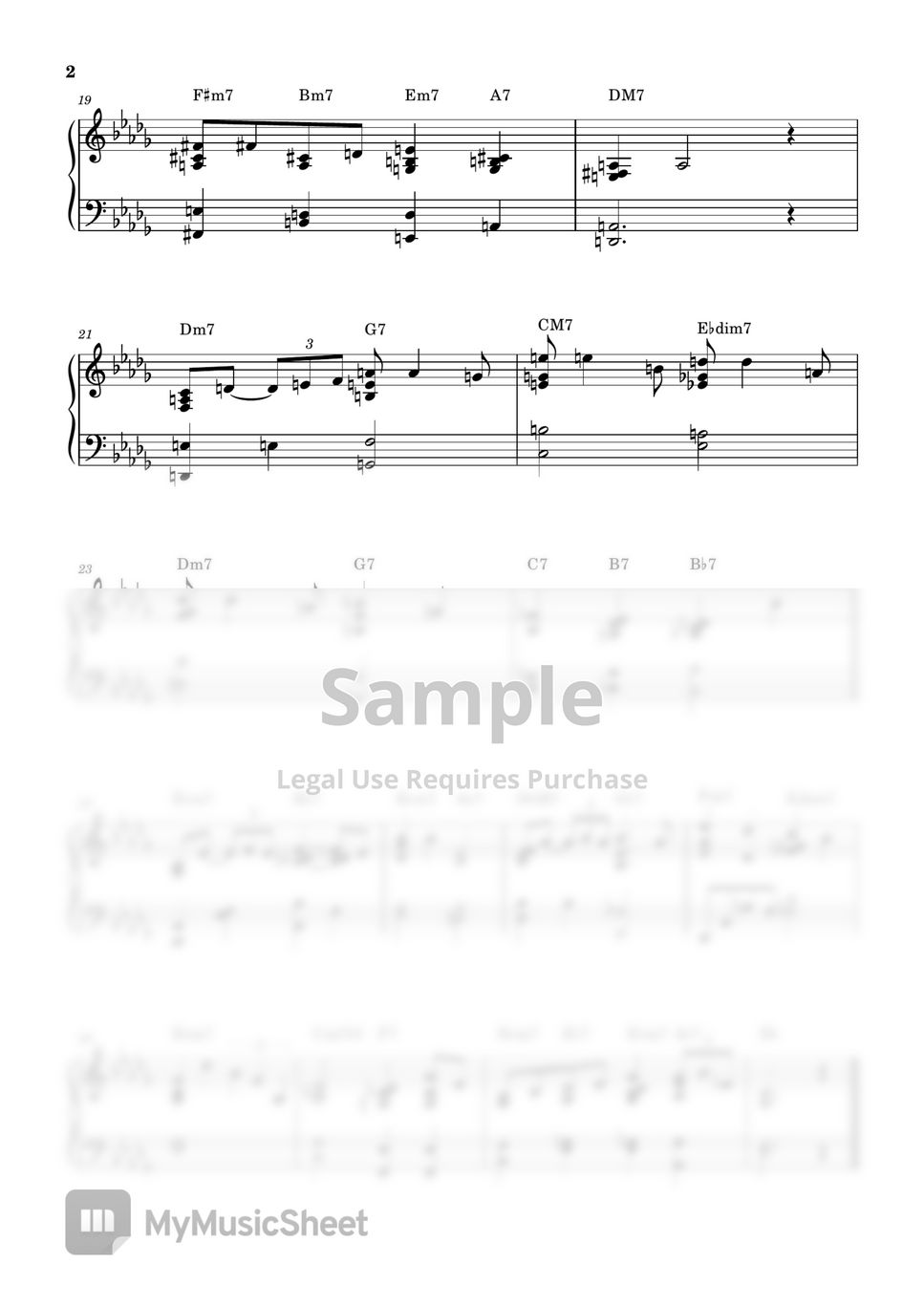 Johnny Green Body and Soul Sheets by House.Play.Piano3