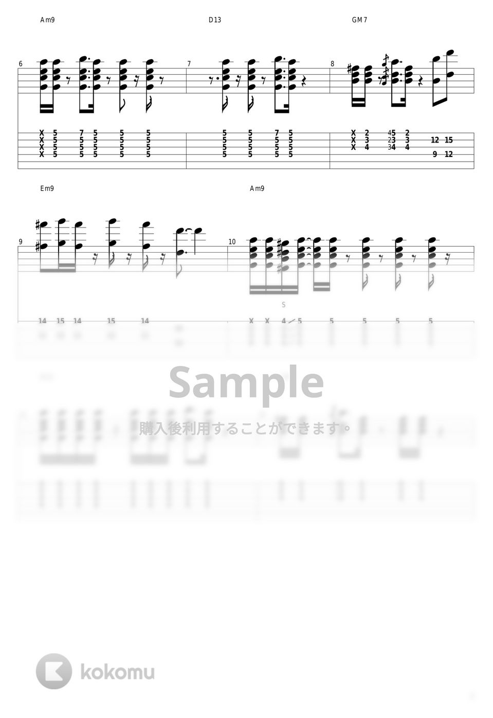 大橋純子 - Telephone Number by guitar cover with tab