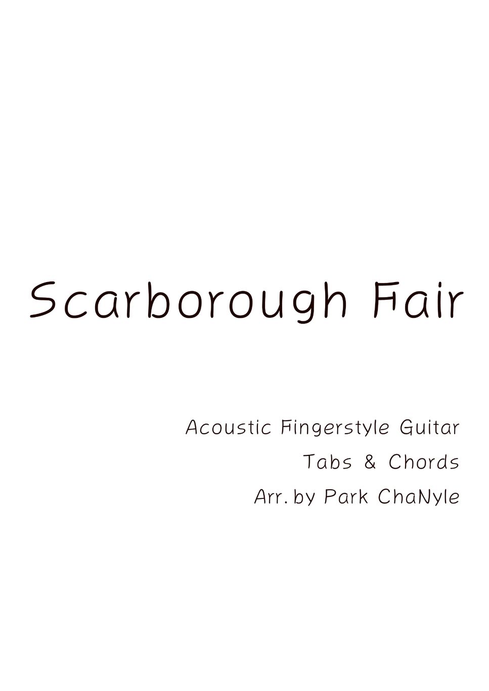 Simon & Garfunkel - Scarborough Fair (Acoustic Fingerstyle Guitar) by Park ChaNyle