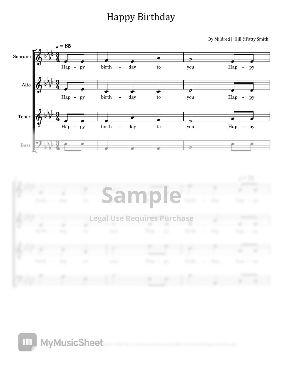 mildred-j-hill-patty-smith-happy-birthday-to-you-satb-for