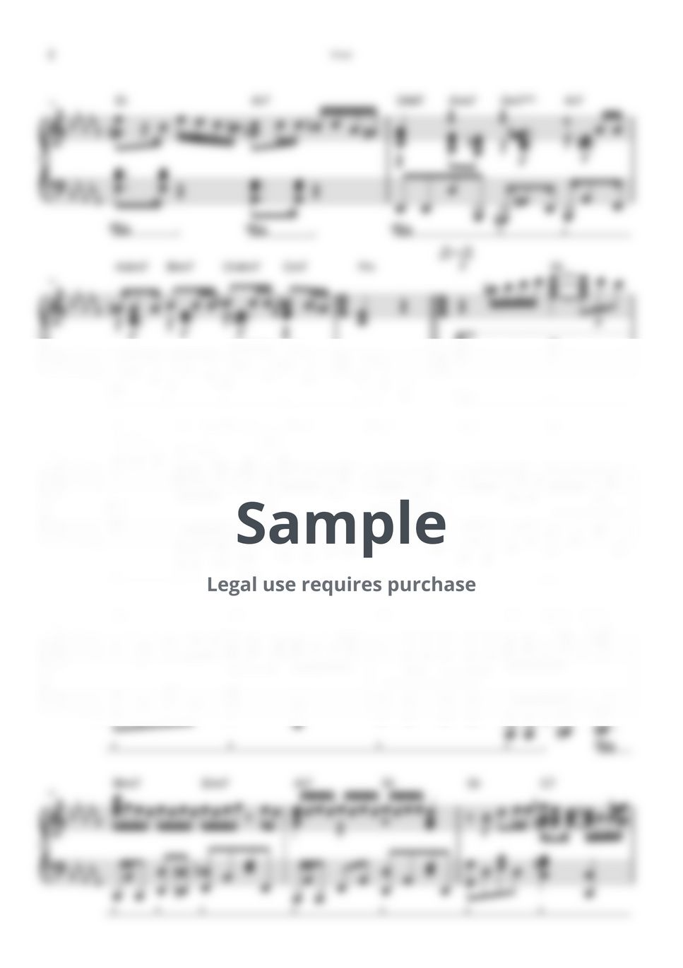 King Gnu - Vinyl 악보 by シータピアノ