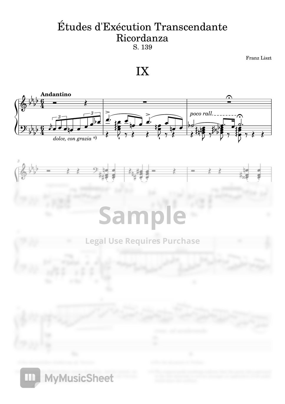 Liszt - Transcendental Études No.9 by Fortepian