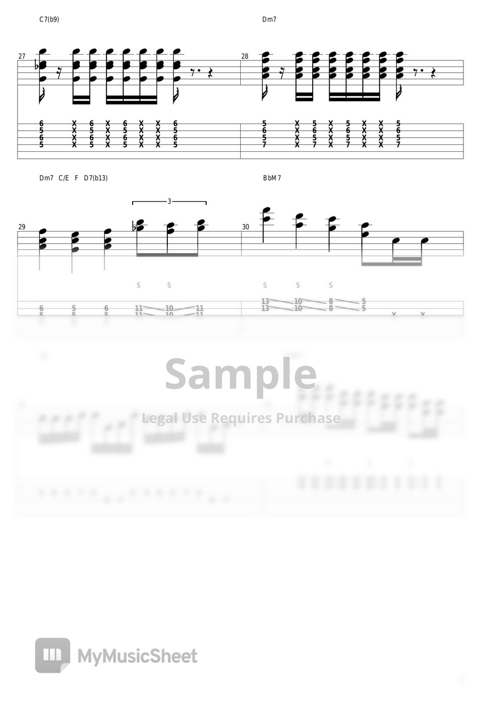 Mariya Takeuchi - Plastic Love by guitar cover with tab