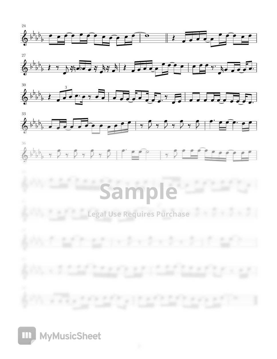 죠지(george) - 바라봐줘요(look at me) (Flute Version) Sheets by Eunmi Kim