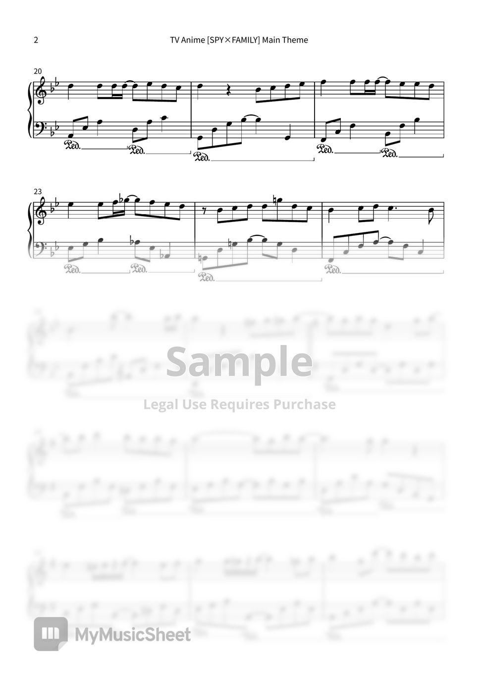 SPY×FAMILY ミックスナッツ / Mixed Nuts (Official髭男dism) Sheets by Yu_OBC wind