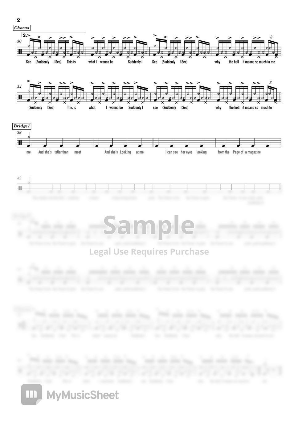 kt-tunstall-suddenly-i-see-ost-drumscore-lyrics
