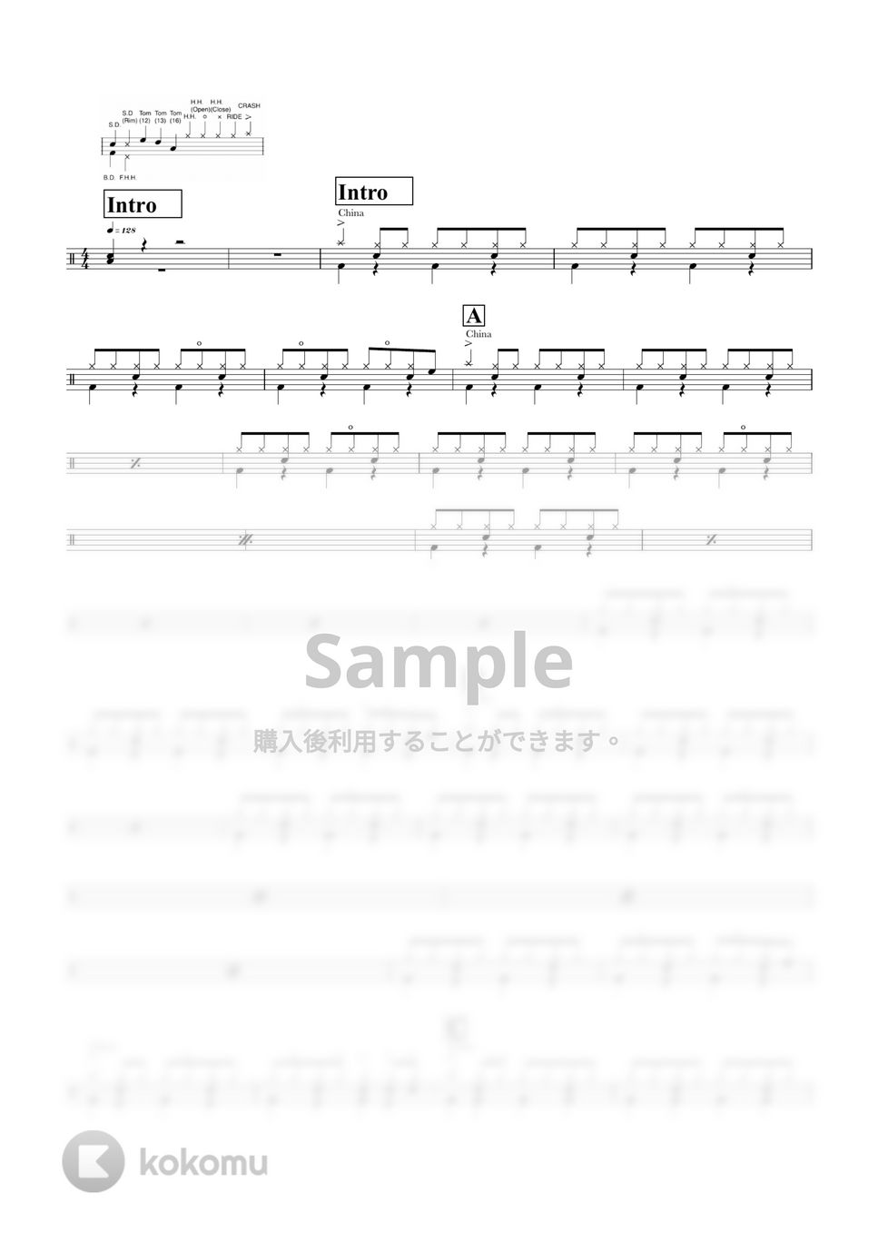 斉藤和義 ずっと好きだった 楽譜 by ONEDRUMS