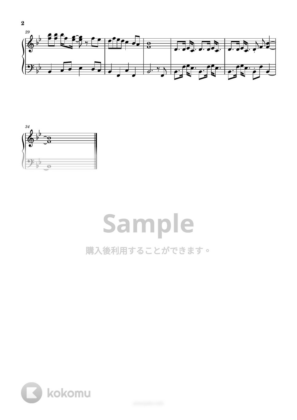 カーペンターズ - トップ・オブ・ザ・ワールド (簡単楽譜) 楽譜 by ピアノ塾