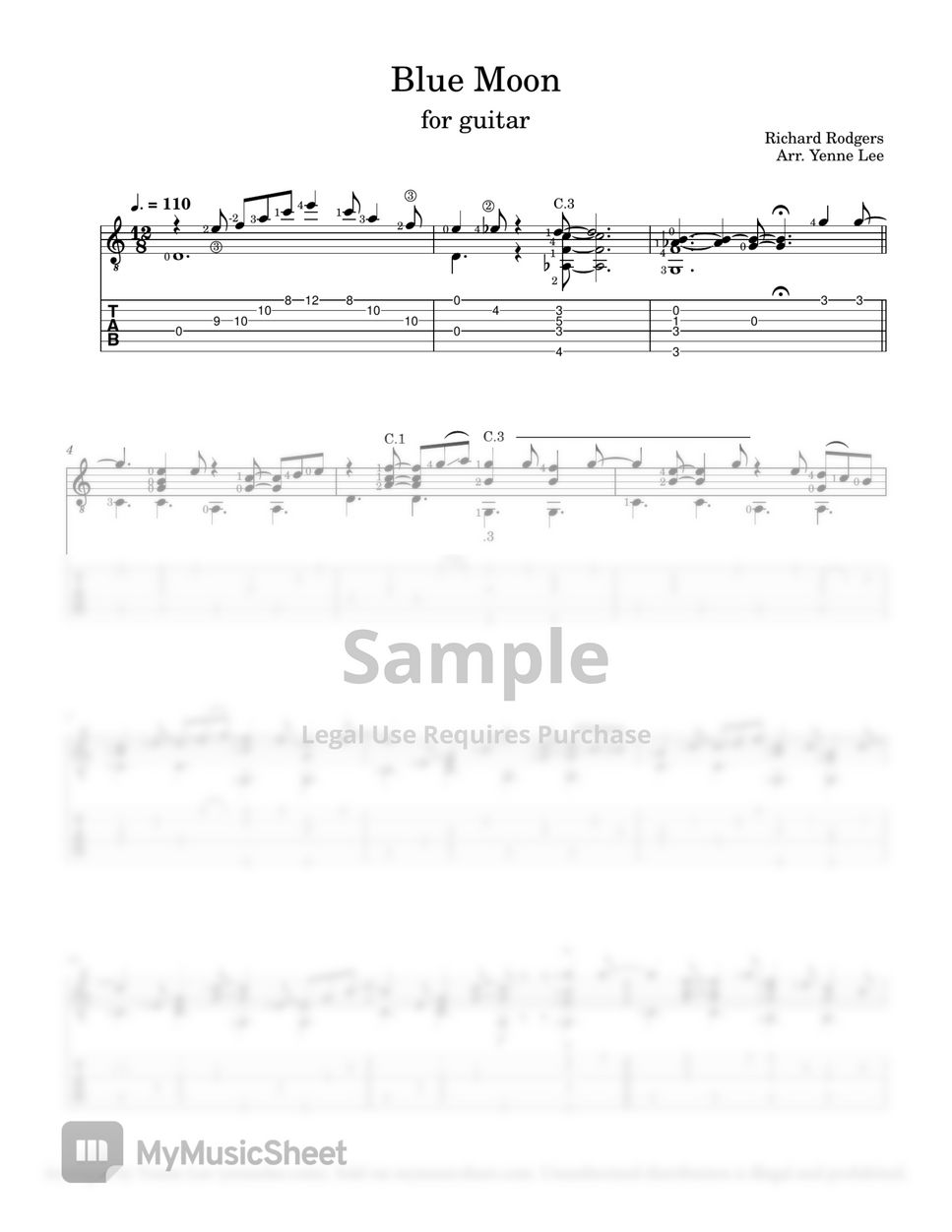 frank-sinatra-blue-moon-staff-tab-tab-1staff-by-yenne-lee