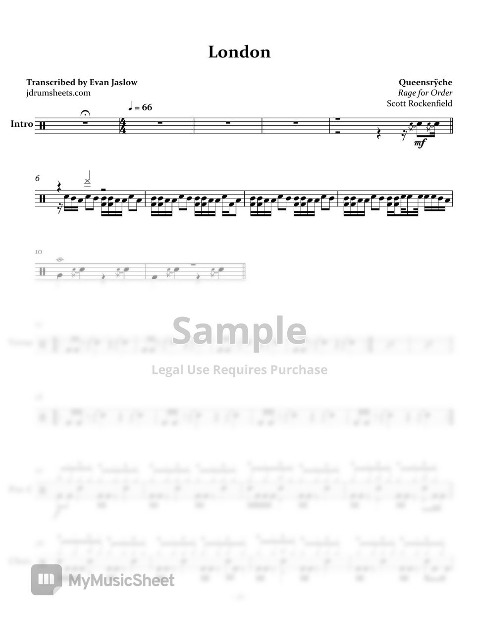 Queensrÿche London Sheets by Evan Jaslow