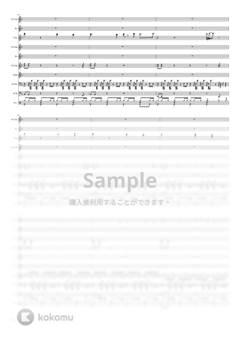 YMO 細野晴臣 高橋幸宏 坂本龍一 - RYDEEN 楽譜 by Mitsuru