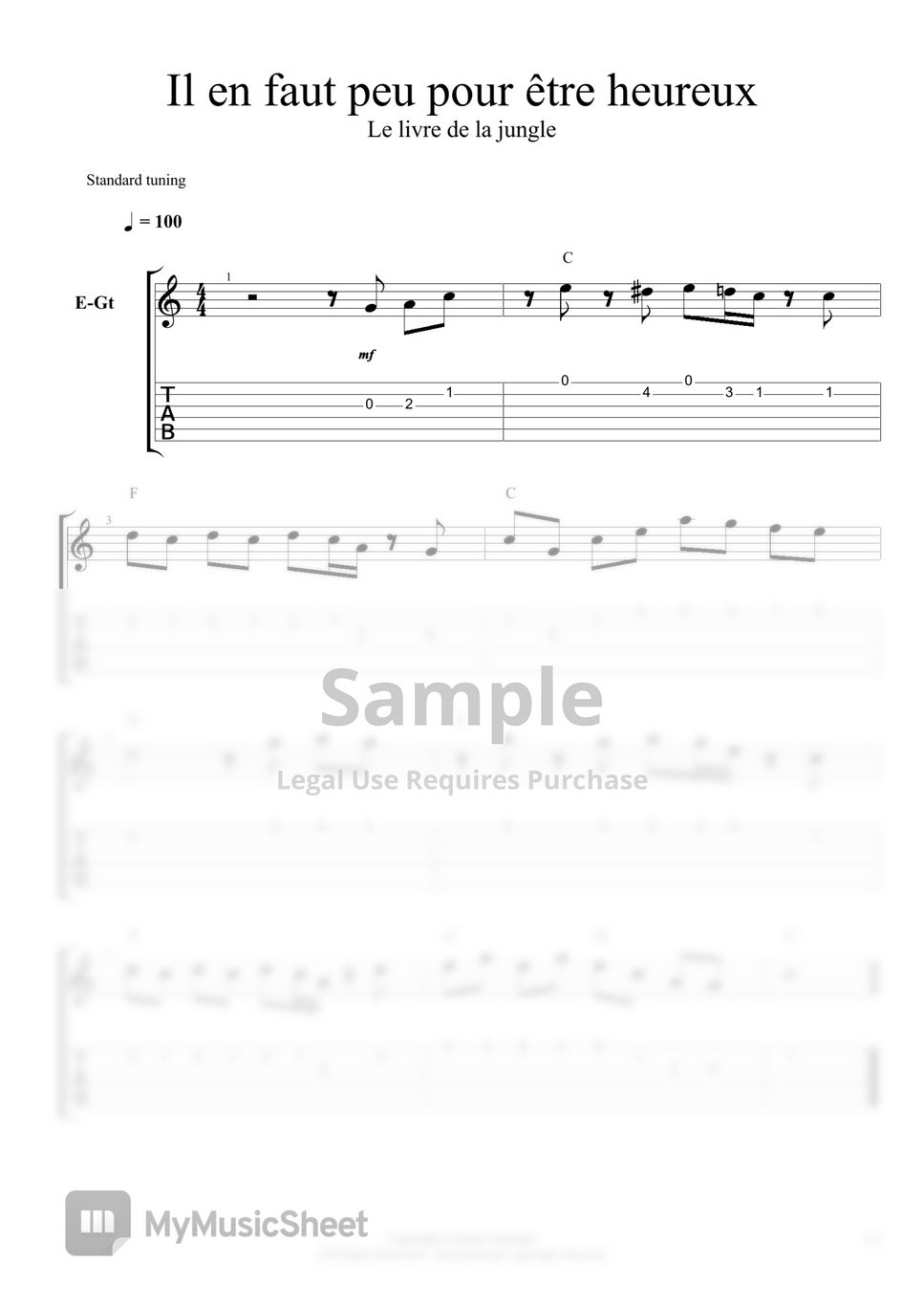 Jean stout Il en faut peu