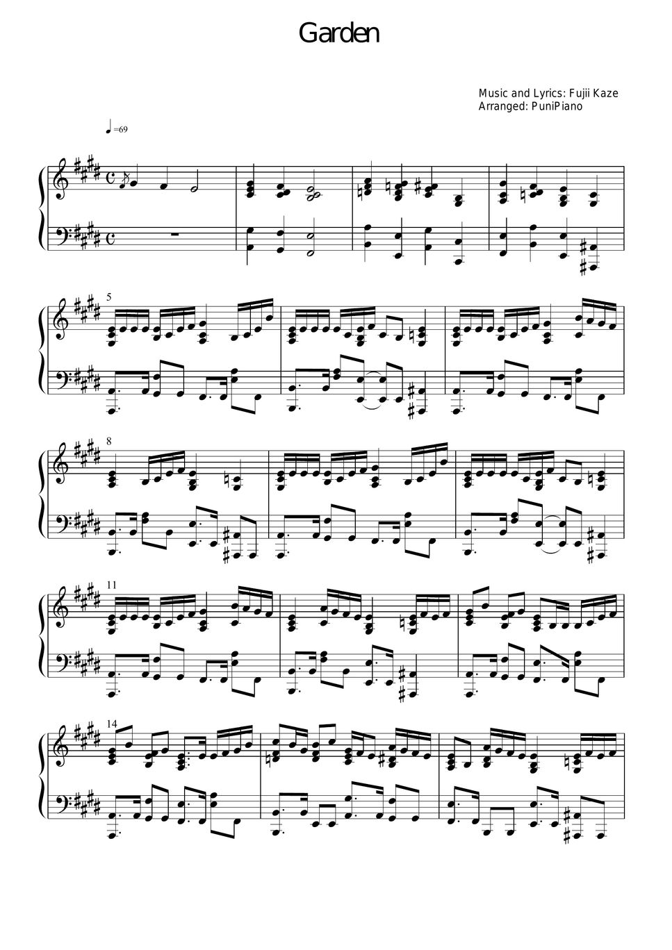 fujii-kaze-garden-lembar-musik-by-punipiano
