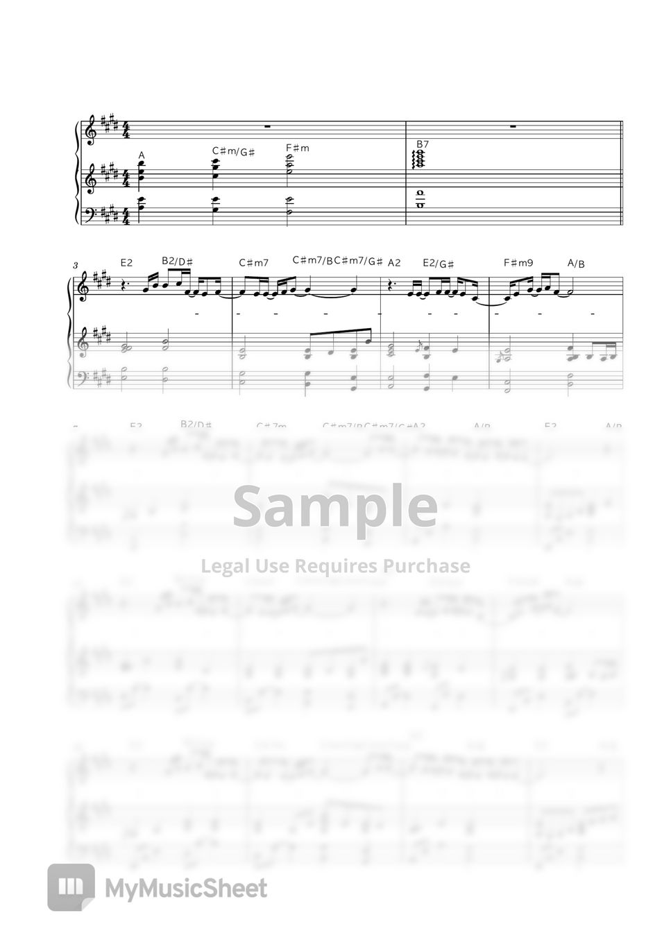 김강현 공감하시네 (E key) 악보 by 생명의건반