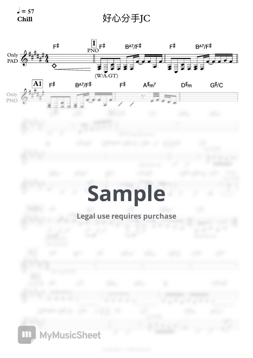 JC - 好心分手JC Tab + 단선 악보 by edward8561