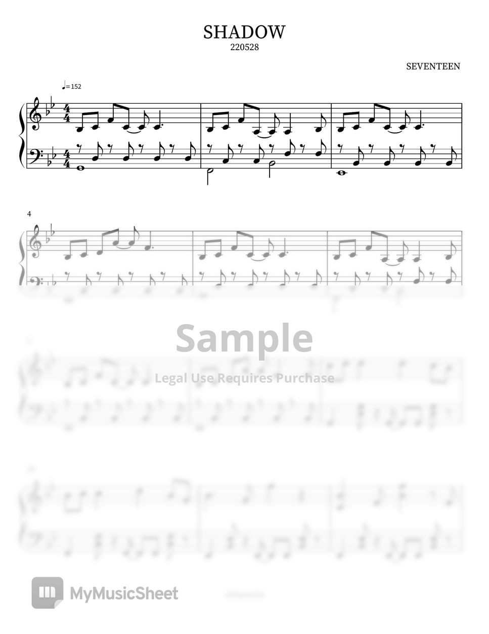 その他 SEVENTEEN Piano Sheet Music Spell – SEVENTEEN (세븐틴) Sheet Music for Piano (Solo