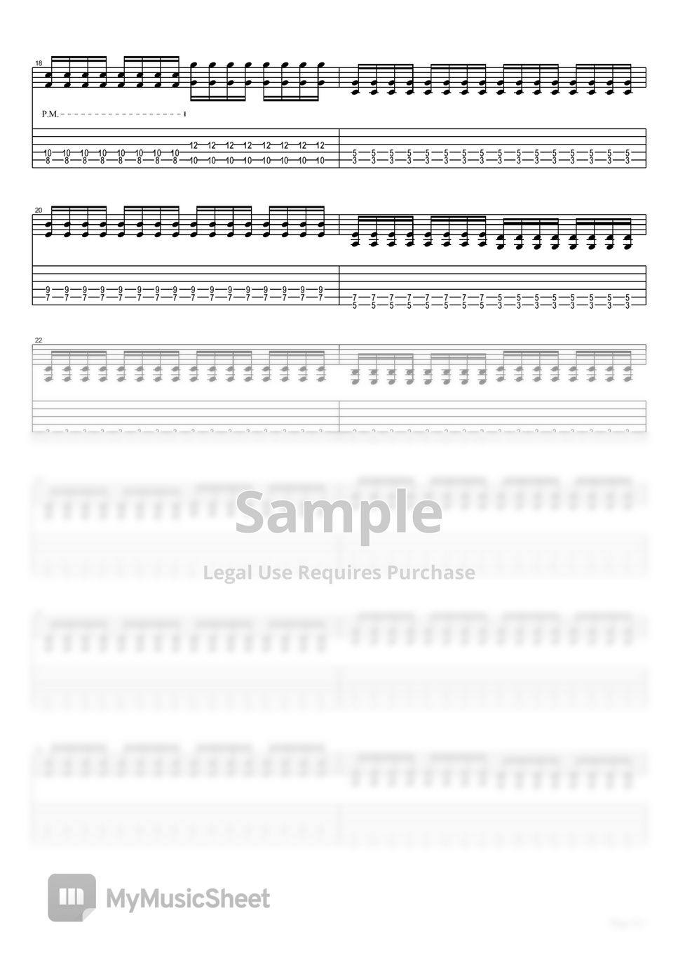 黑色五葉草 Black Clover op2 PAiNT it BLACK guitar cover Tab + 1staff by eric lo