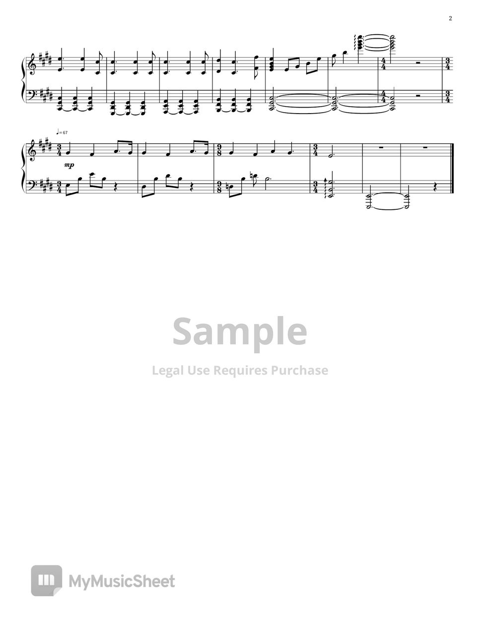 Kensuke Ushio - LIT by Caazi Piano Sheets
