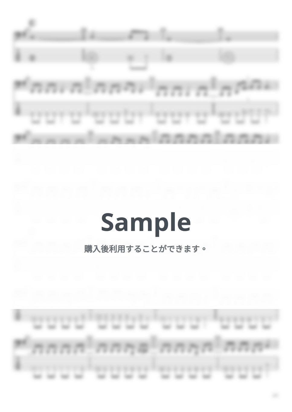 Ave Mujica - KiLLKiSS(5弦ver) タブ+五線譜 by たぶべー＠財布