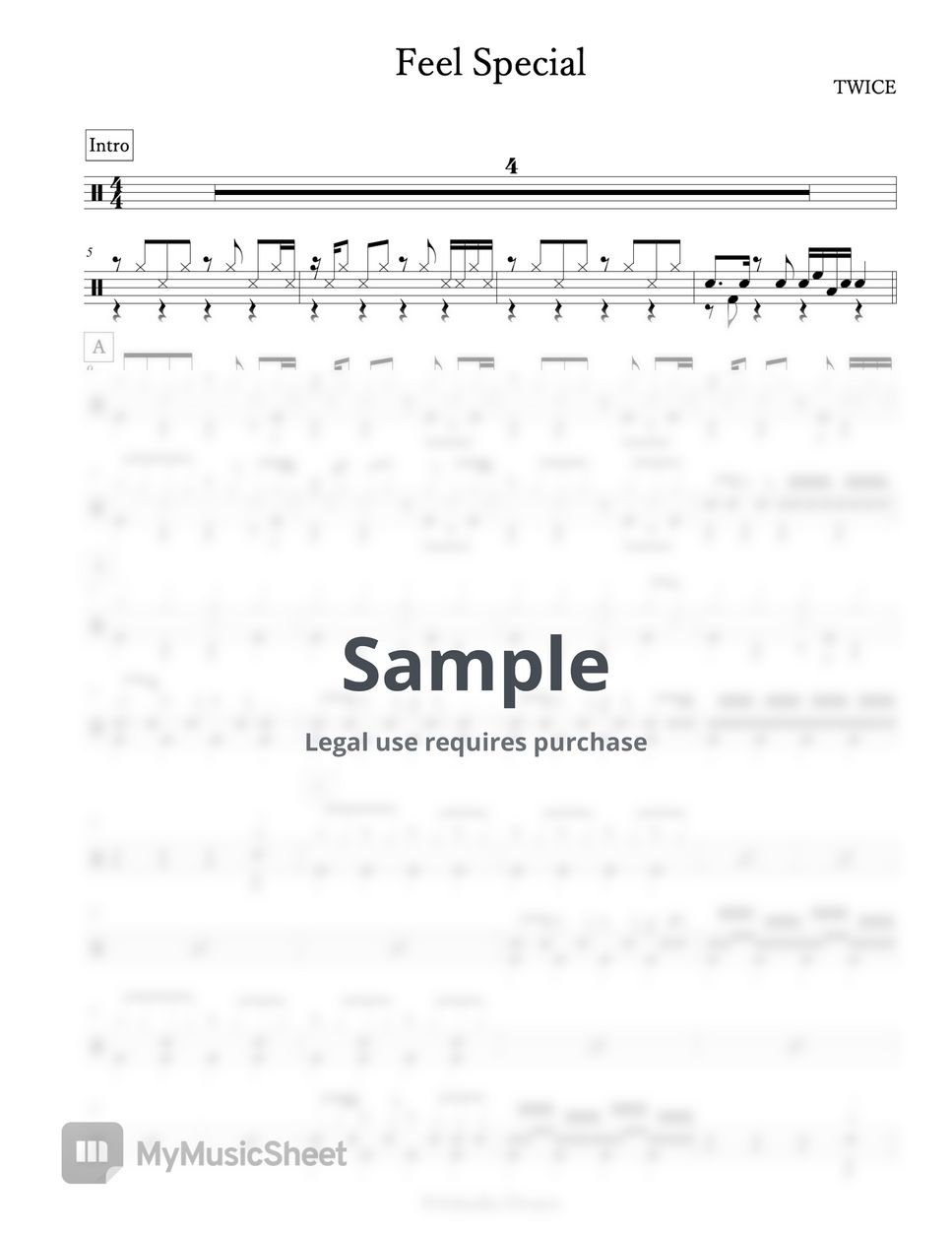 TWICE - Feel Special Sheets by Arkadia Drums