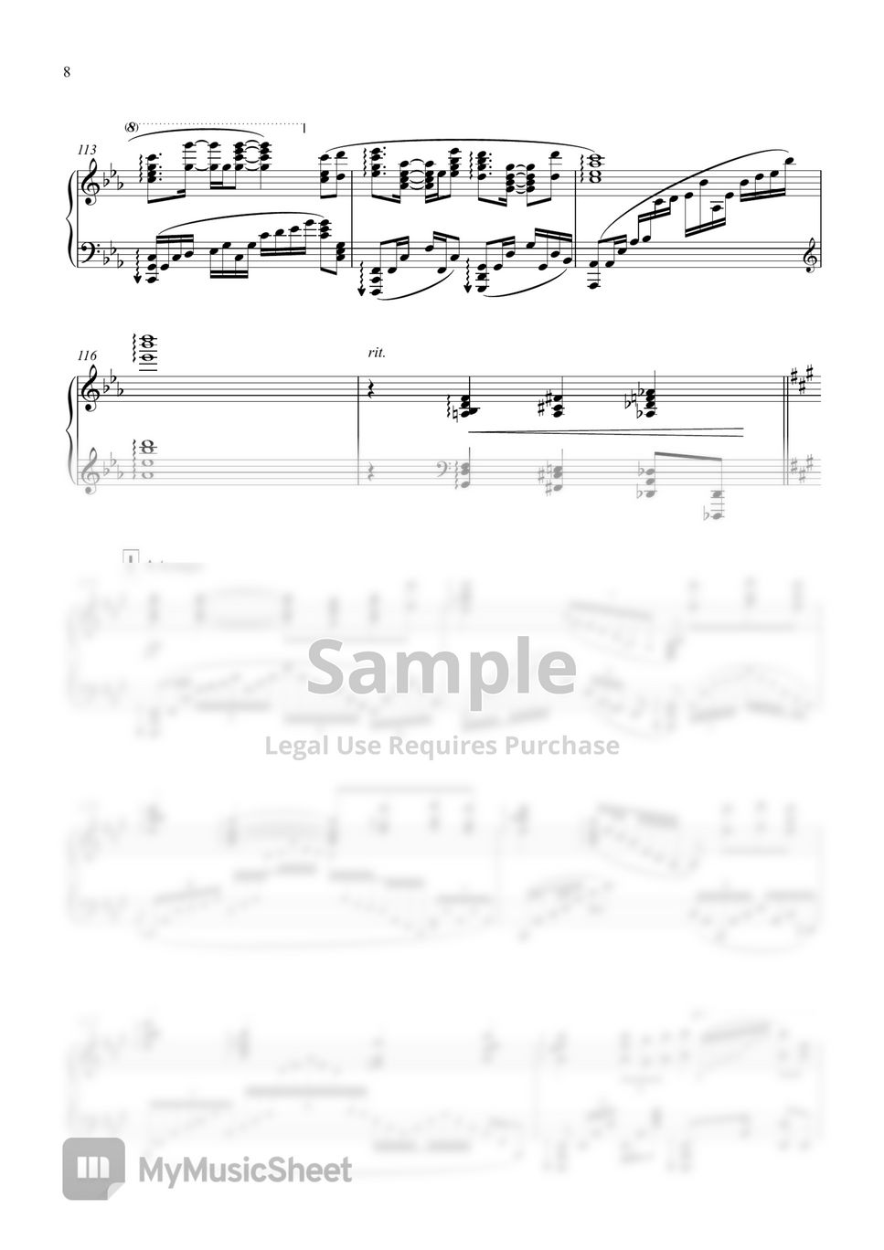 Final Fantasy XIV - Flow (Masayoshi Soken) 楽譜 by SLSMusic