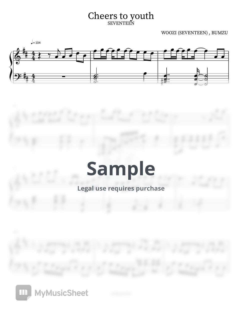 SEVENTEEN - 247 Sheet Music for Piano (Solo) | MuseScore.com
