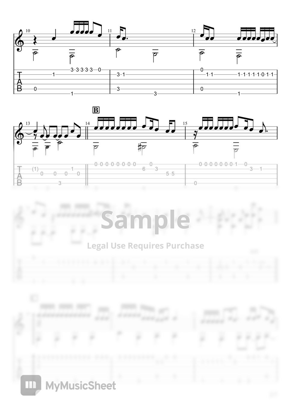 Yorushika - Night Journey (Fingerstyle) Sheets by u3danchou