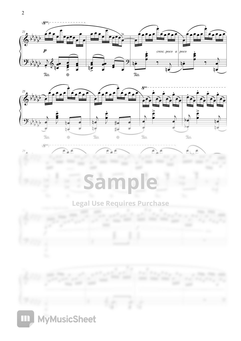F. Chopin - Etude Op.10 No.5 Black keys by MyMusicSheet Official