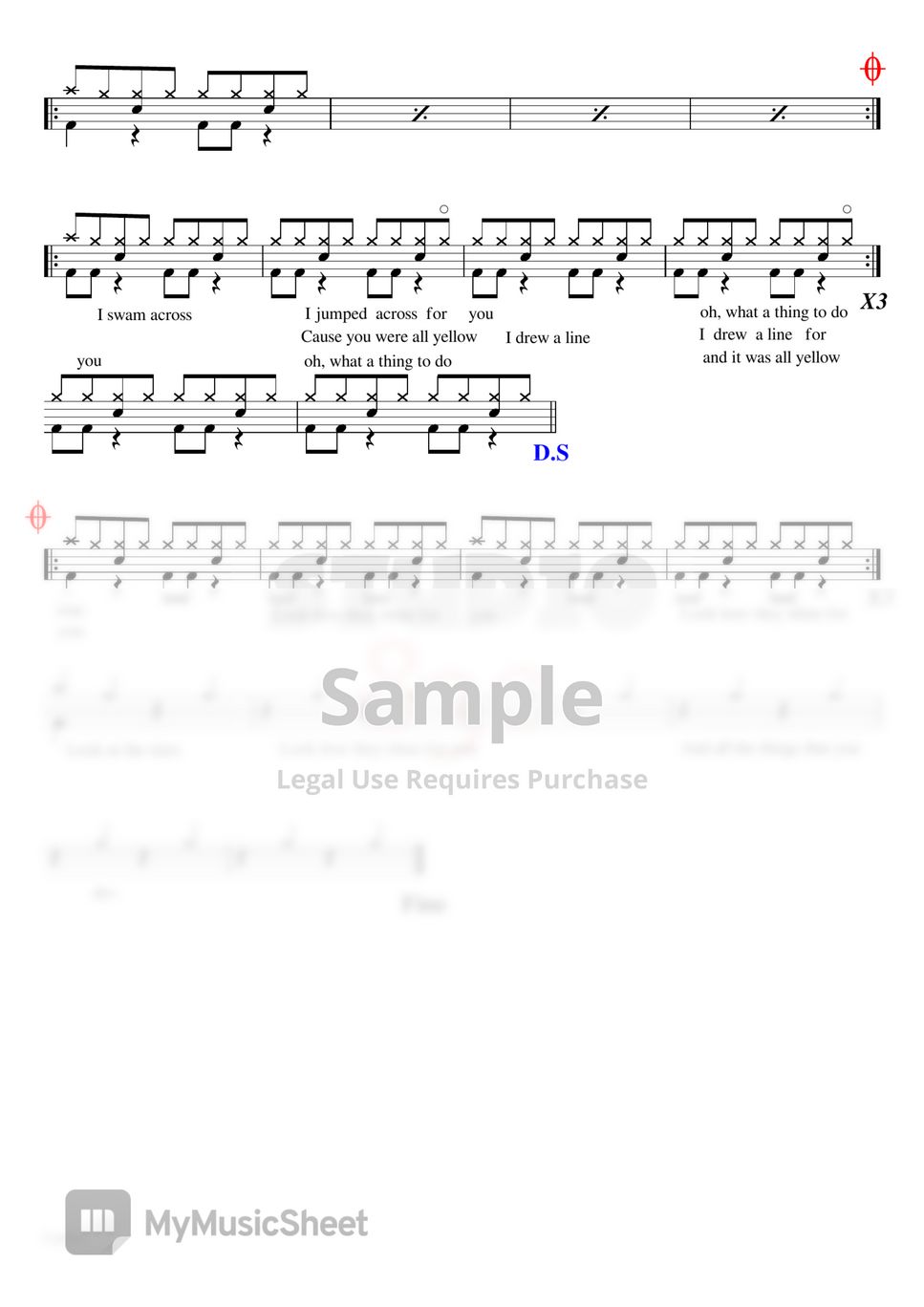 Coldplay Yellow Sheets by Studio830