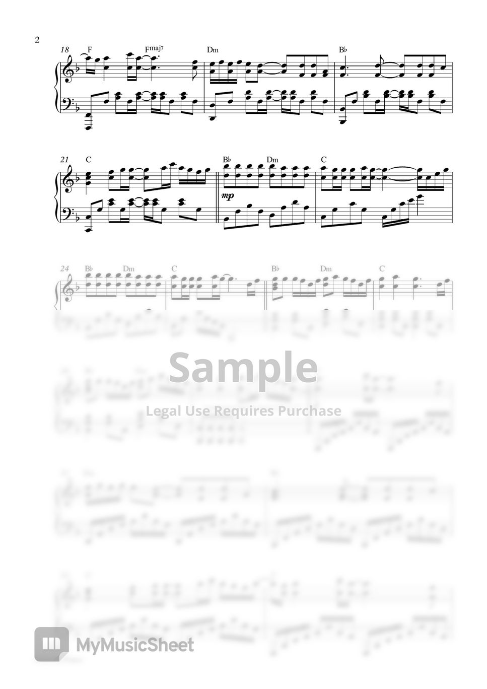 BTS JIN - Epiphany (Piano Sheet) by Pianella Piano