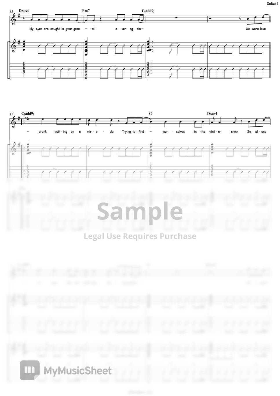 Ed Sheeran Afterglow Guitar 曲谱