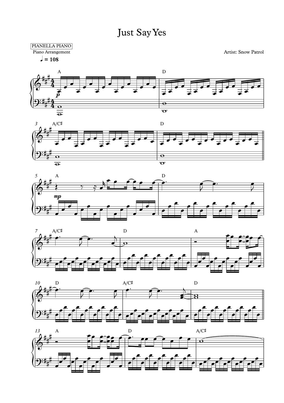 snow-patrol-just-say-yes-piano-sheet-sheet-by-pianella-piano