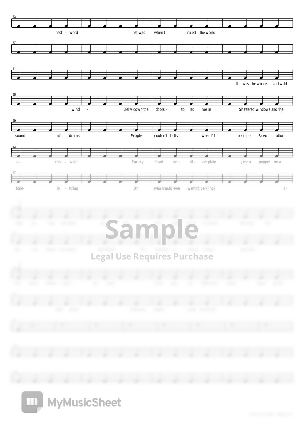 coldplay-viva-la-vida-sheets-by-copydrum