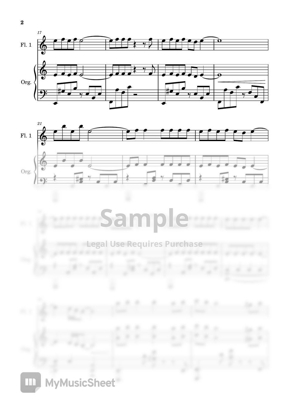 샘 스미스 Unholy (Two flutes/Piano/MR) Sheets by 심플플루트뮤직