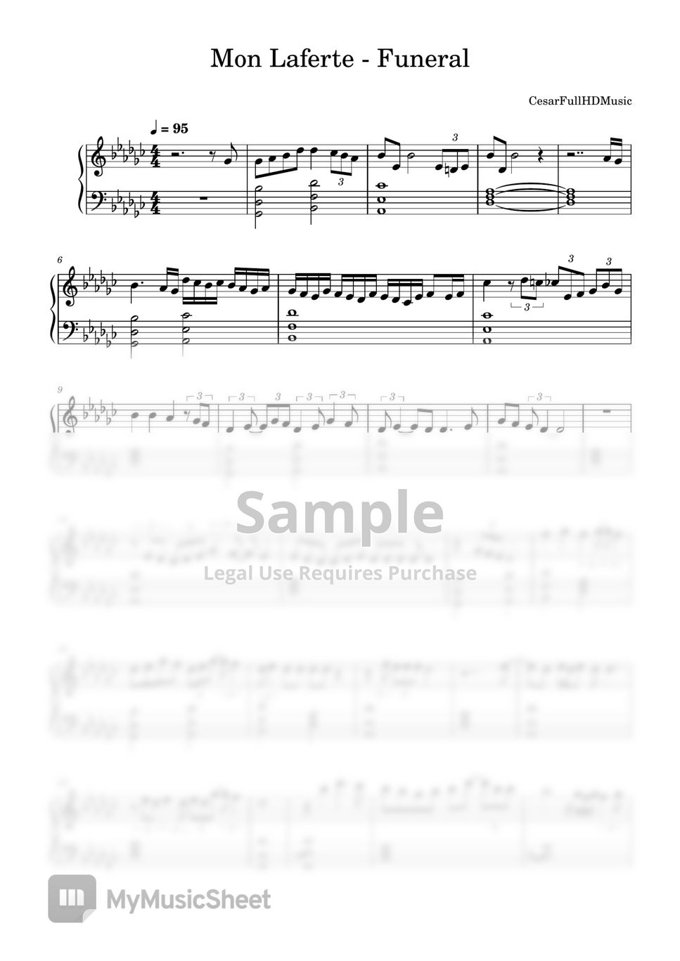 Mon Laferte Funeral Sheets