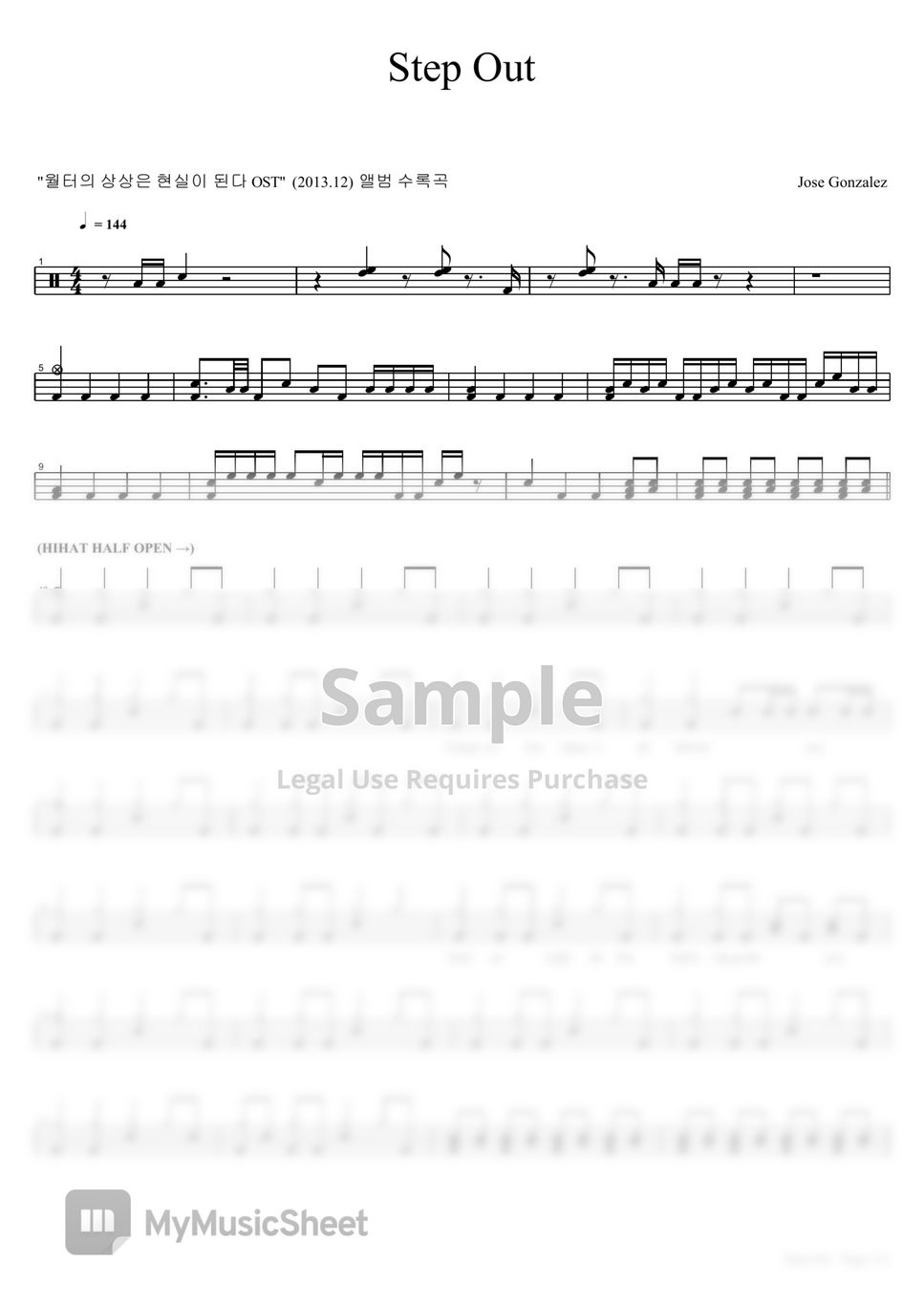 jose-gonzalez-step-out-sheets-by-copydrum