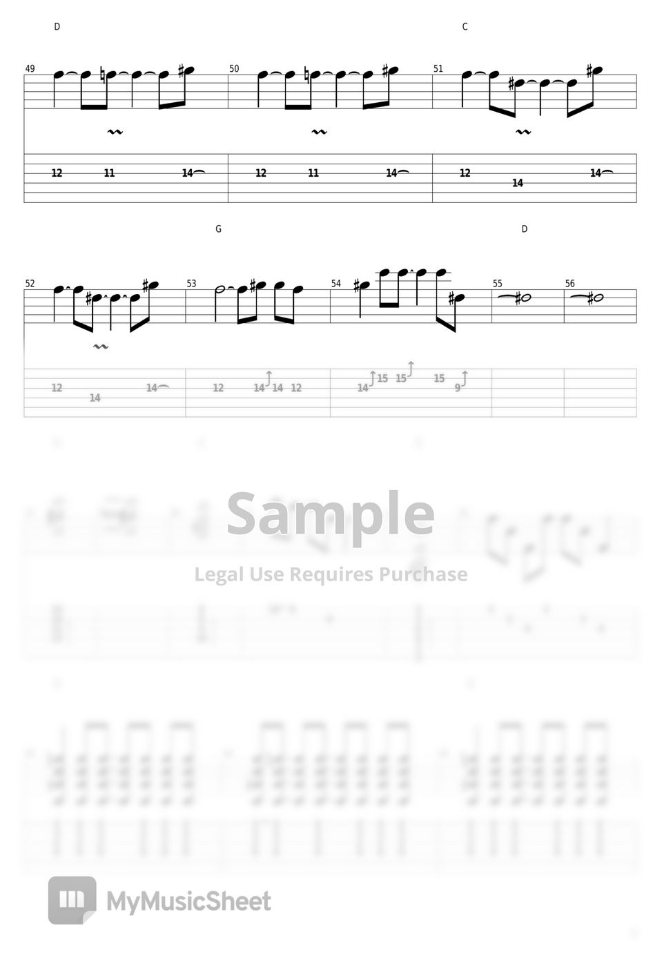 Guns N' Roses - Sweet Child O' Mine by guitar cover with tab