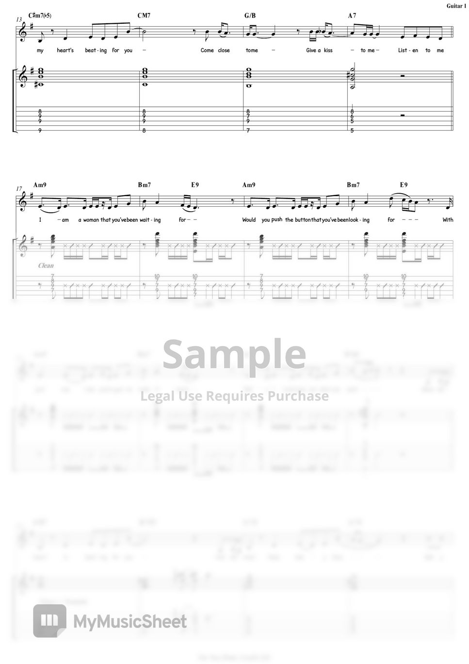 Lee Hi For You (Feat. Crush) Guitar / Backing Track TAB