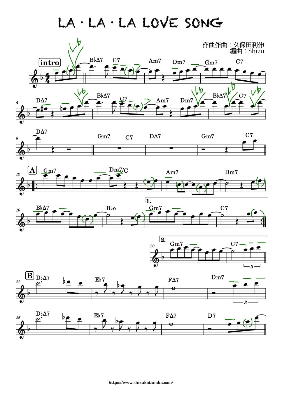  la la la love song sax by syzkah