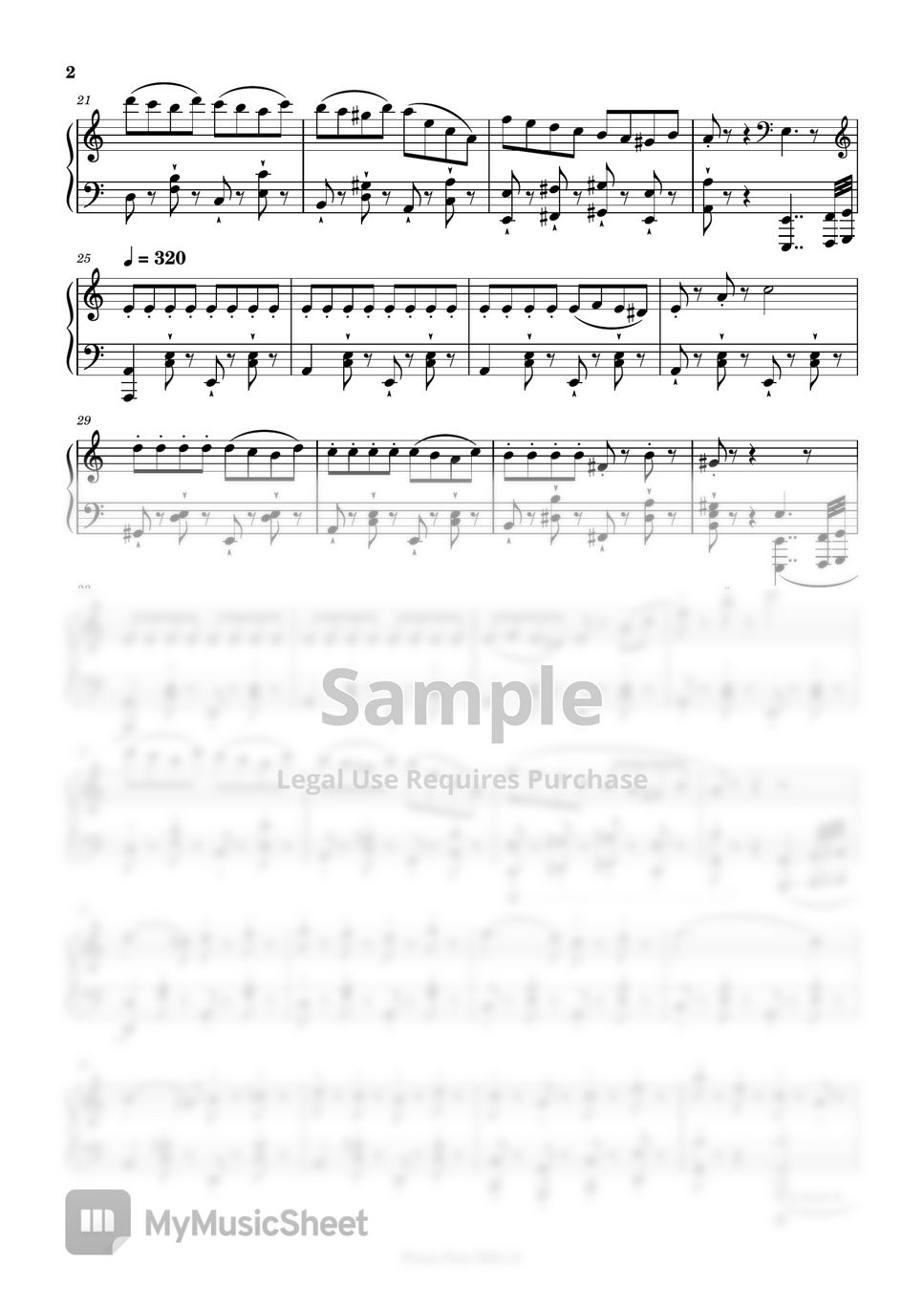 Sheet music boss - RUSH E by Sheet music boss