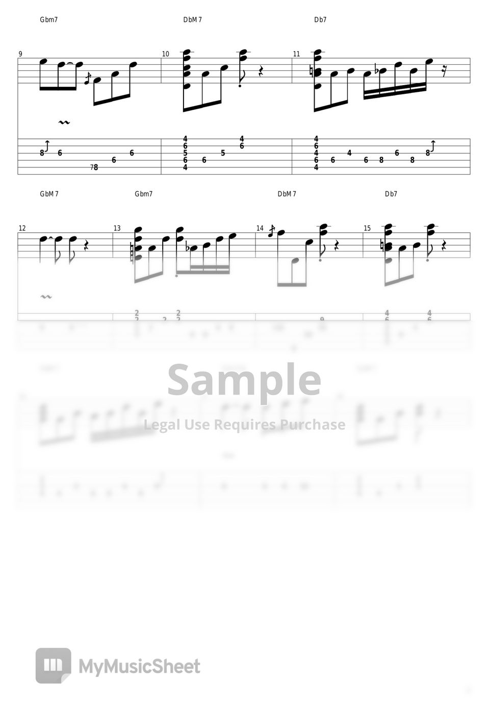 Cliff yden sunsets with you tab 1 staff by guitar cover with tab