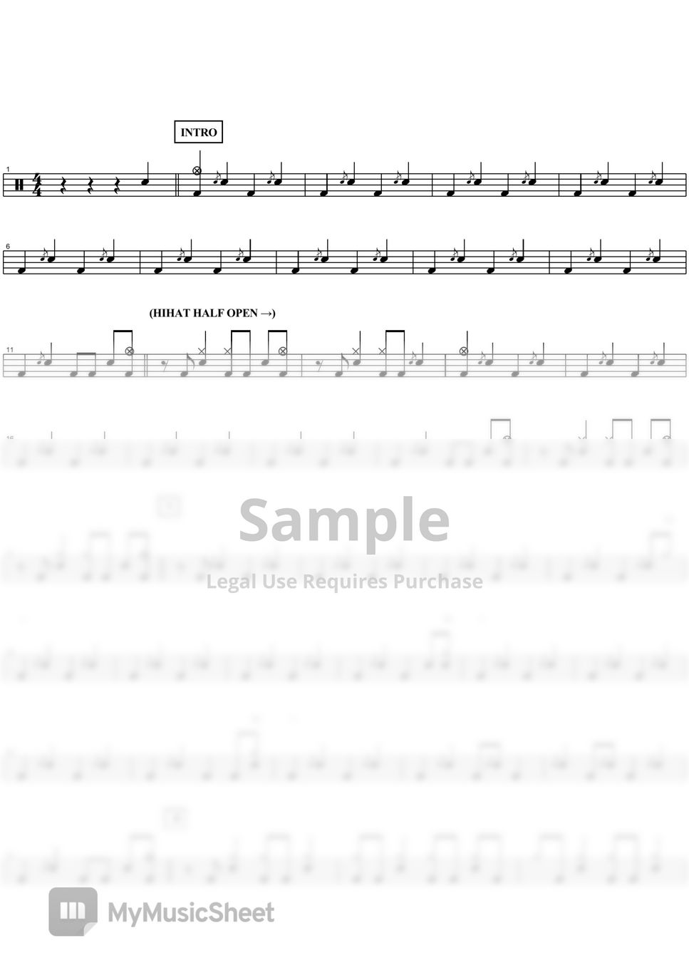 Mr.Big Daddy,Brother,Lover,Little Boy 楽譜 by COPYDRUM