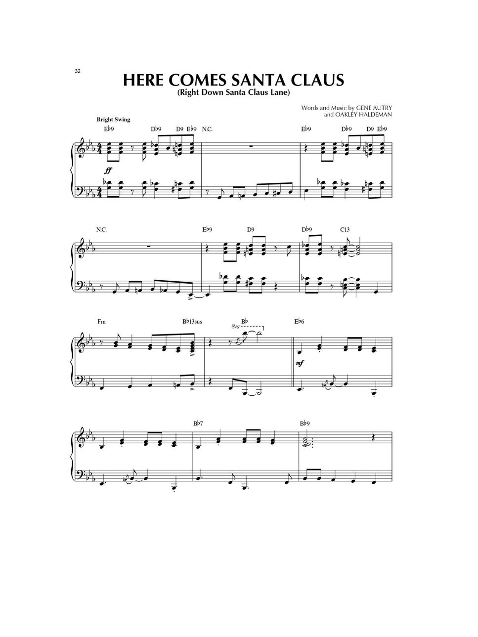 Here Comes Santa Claus Jazz Piano.pdf Sheets