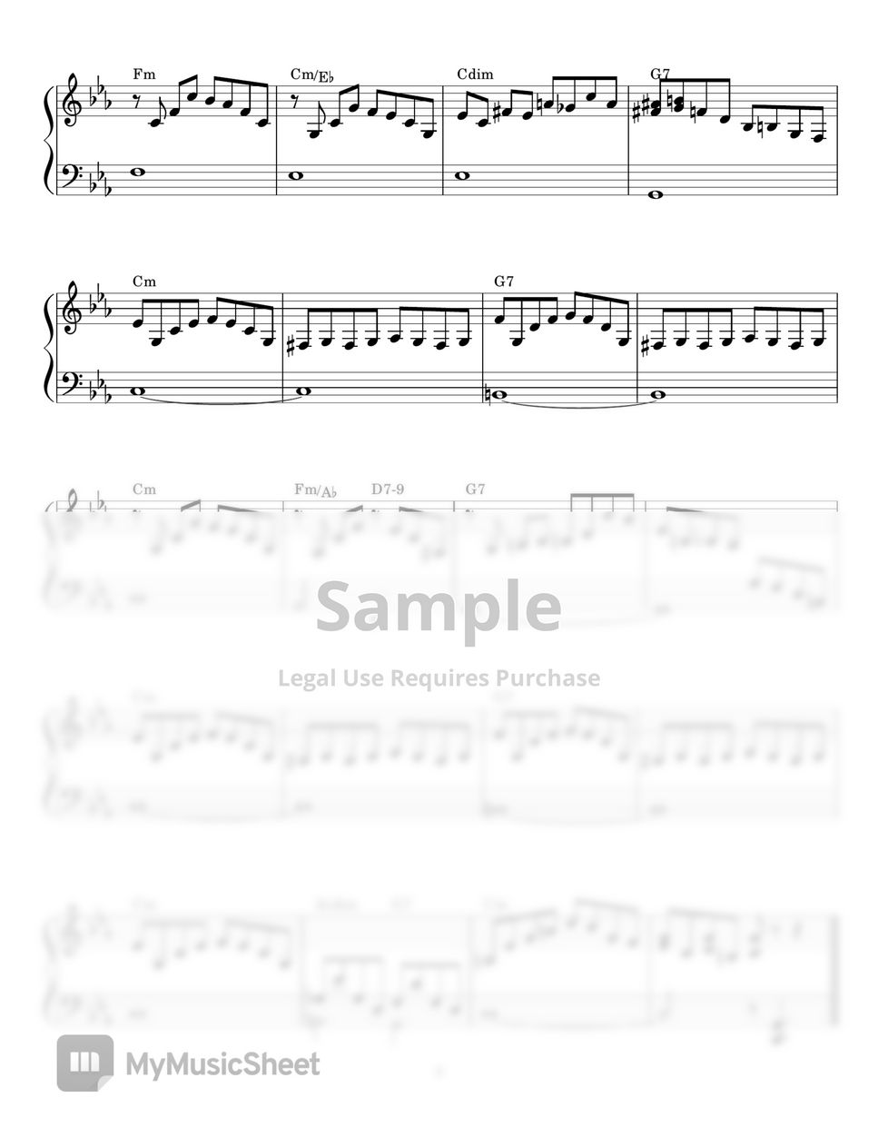 Oscar Peterson - Jazz Exercises 1 (For Easy Piano With Chord) by poon