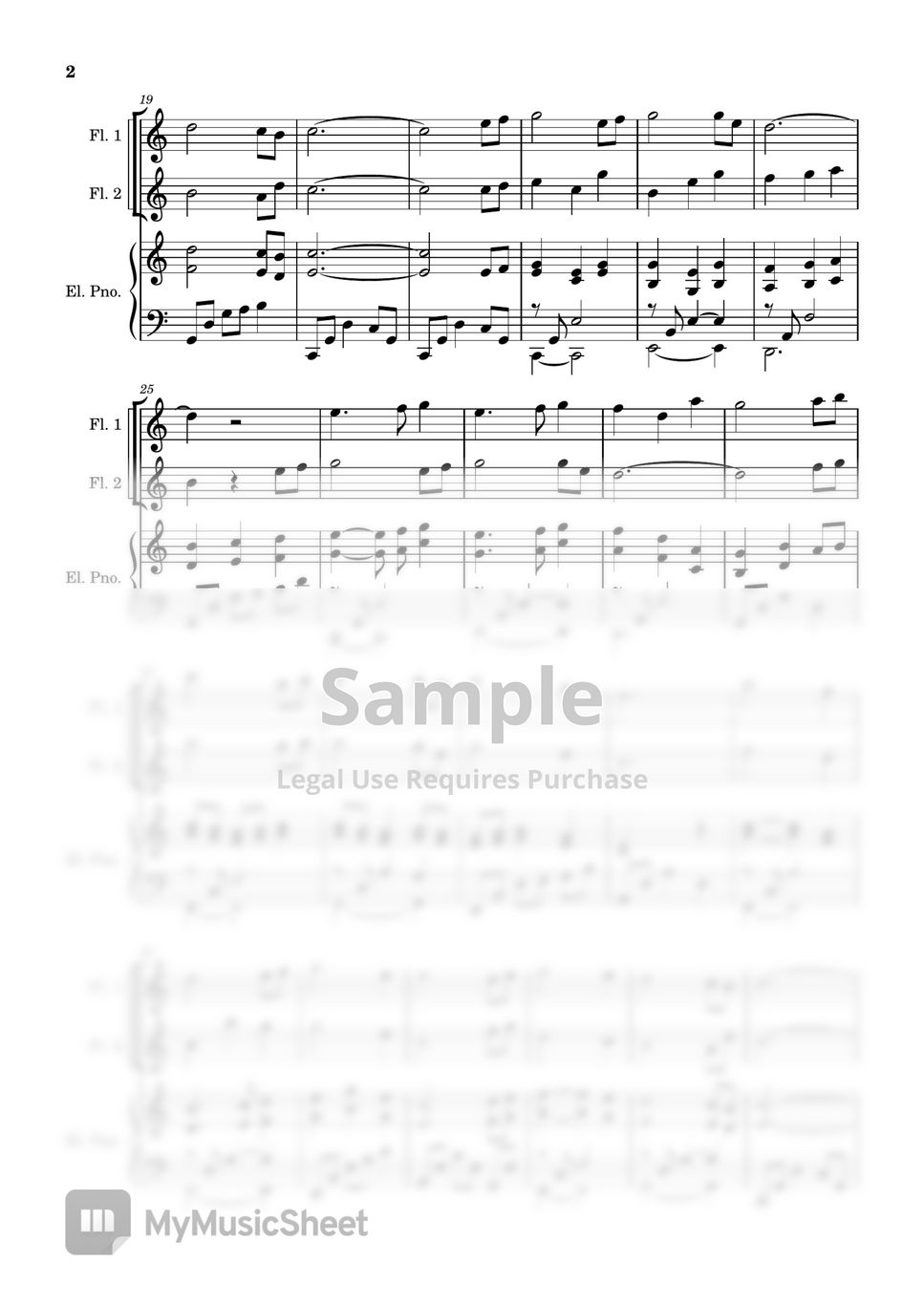 Keith routledge - 평안을 너에게 주노라 (Two Flutes/Piano/MR) by 심플플루트뮤직