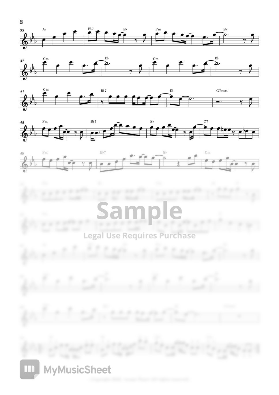 La La Land 라라랜드 OST - Another Day Of Sun (Flute Sheet Music) by sonye flute
