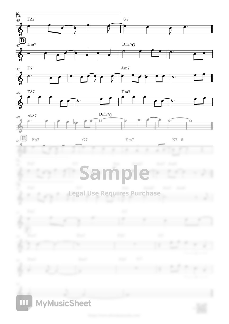 DREAMS COME TRUE 雪のクリスマス Sheet by Shizu