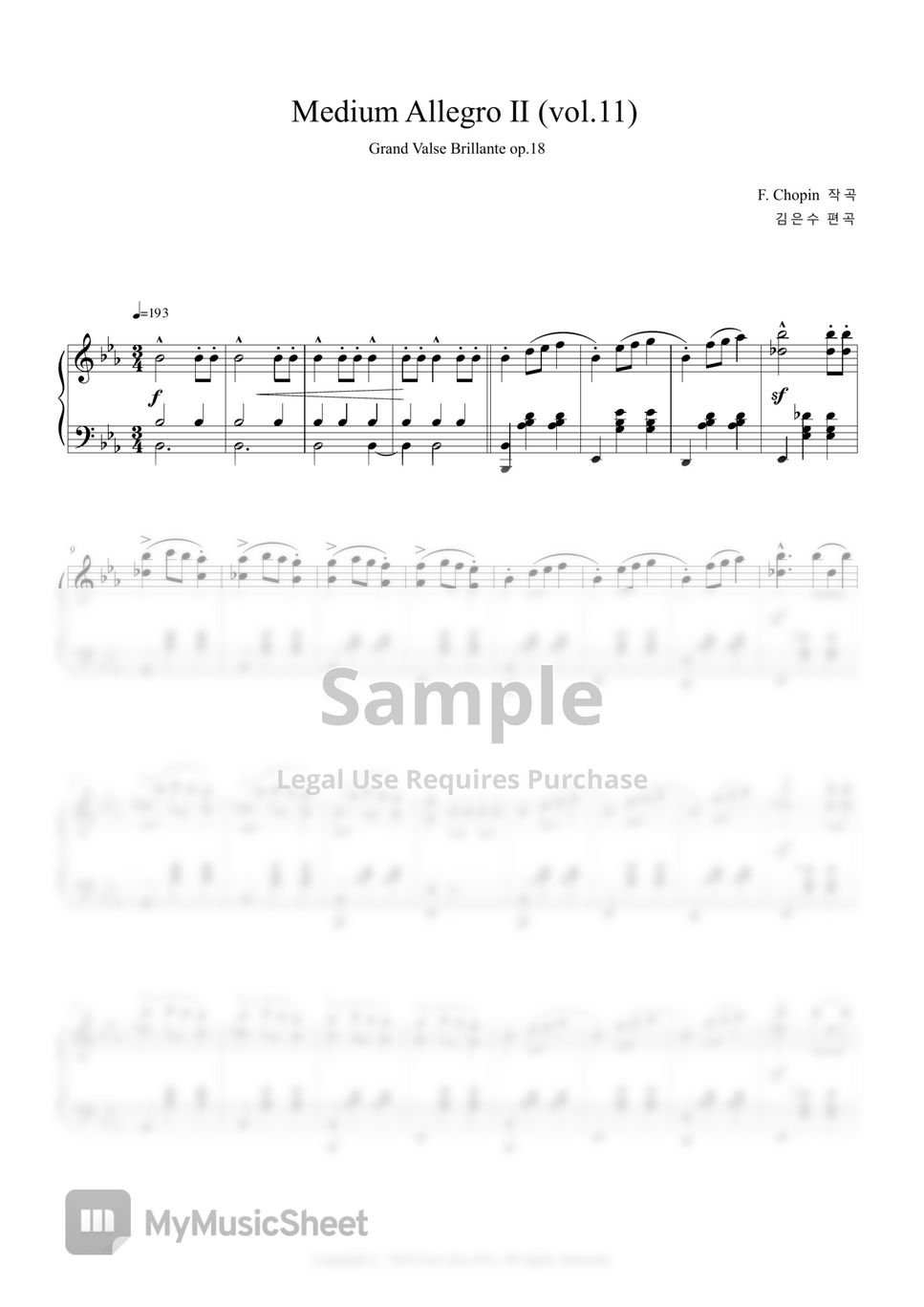 F. Chopin - Medium Allegro Ⅱ (vol.11) by Eun Soo Kim